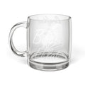 Engraved Glass Coffee Mug — 12.25 oz