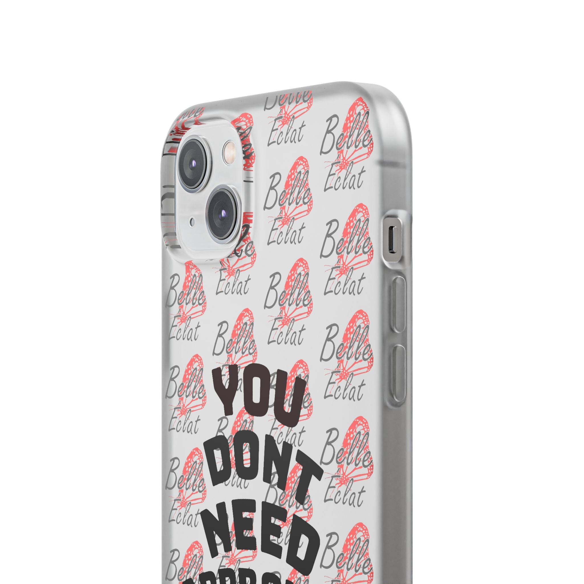 Phone Case — “You Don’t Need Approval” Clear Protective Case, Empowerment Design