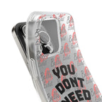 Phone Case — “You Don’t Need Approval” Clear Protective Case, Empowerment Design