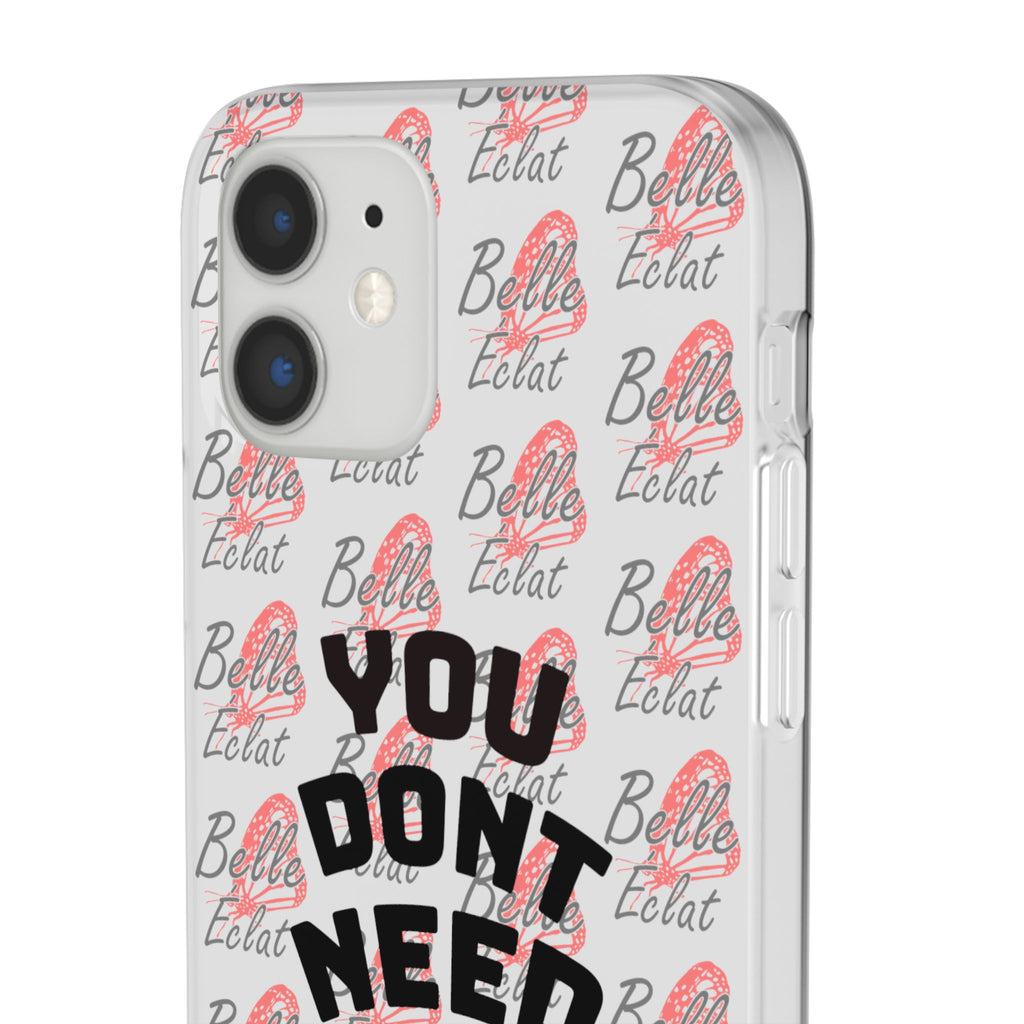 Phone Case — “You Don’t Need Approval” Clear Protective Case, Empowerment Design