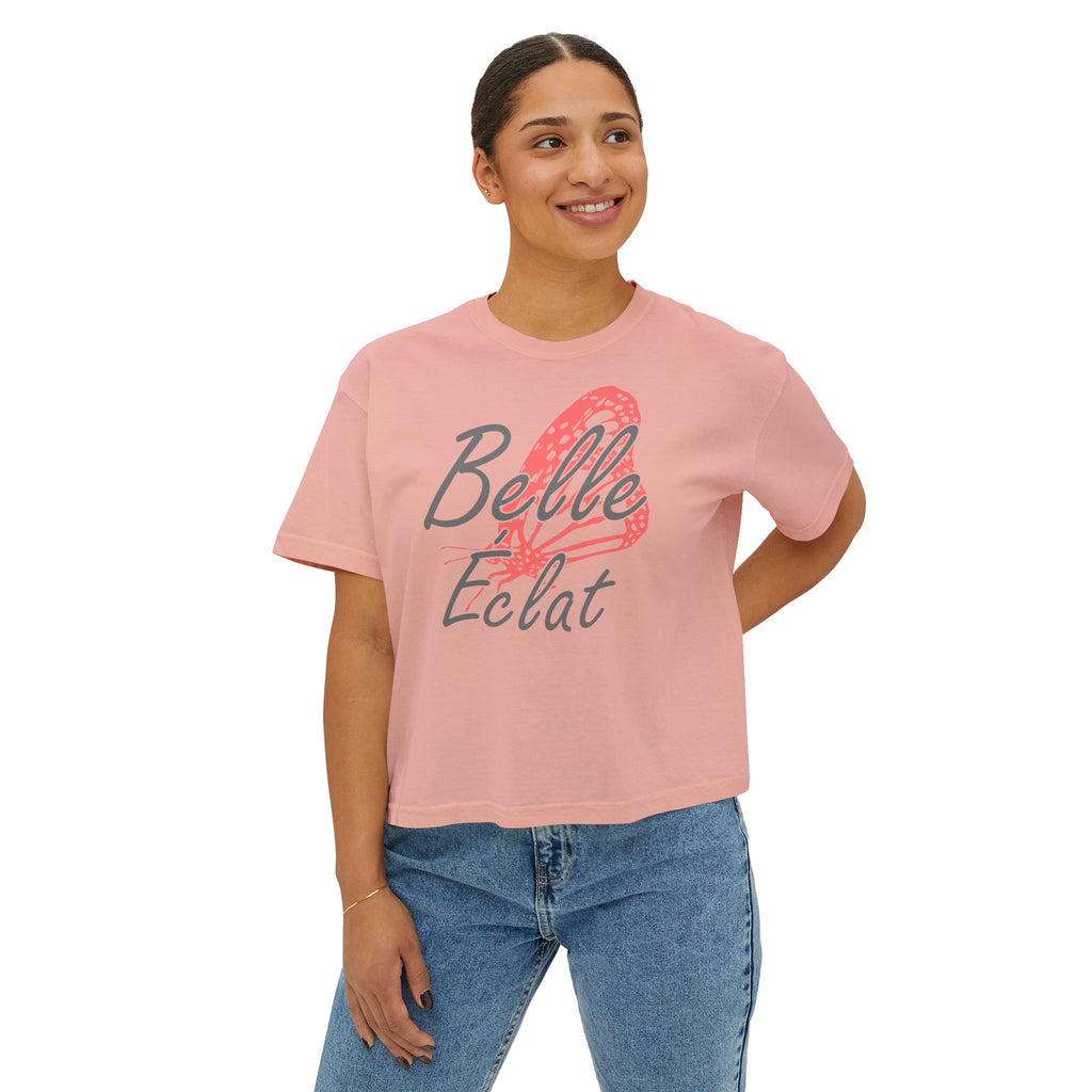 Belle Éclat Boxy Crop Tee