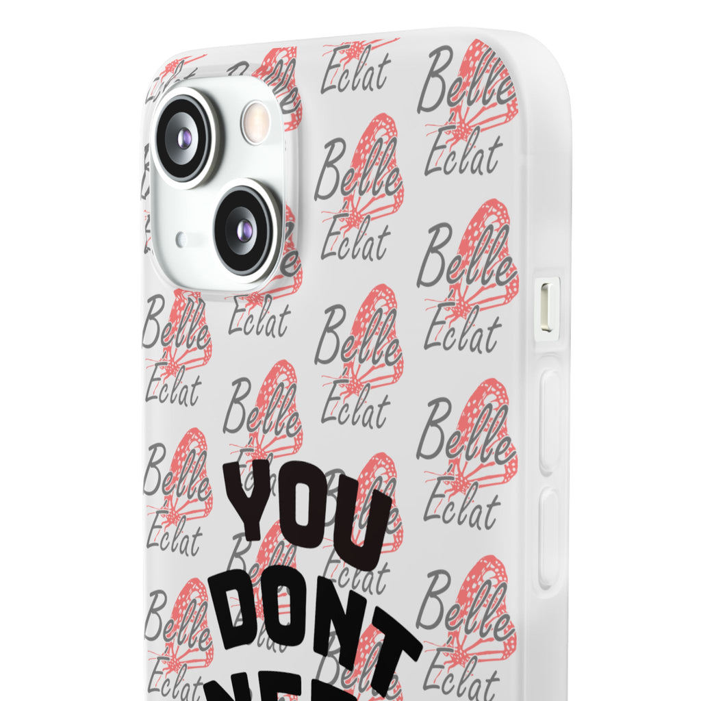 Phone Case — “You Don’t Need Approval” Clear Protective Case, Empowerment Design
