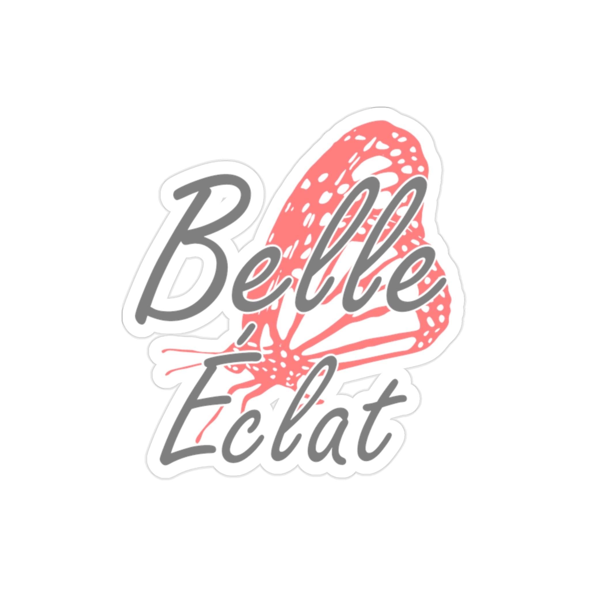 Belle Éclat Die-Cut Transparent Outdoor Sticker