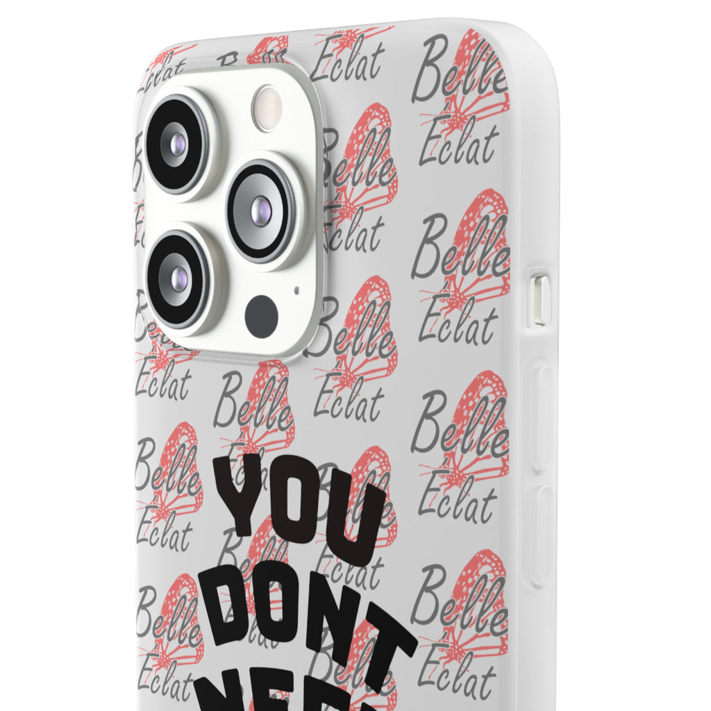 Phone Case — “You Don’t Need Approval” Clear Protective Case, Empowerment Design