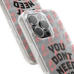 Phone Case — “You Don’t Need Approval” Clear Protective Case, Empowerment Design